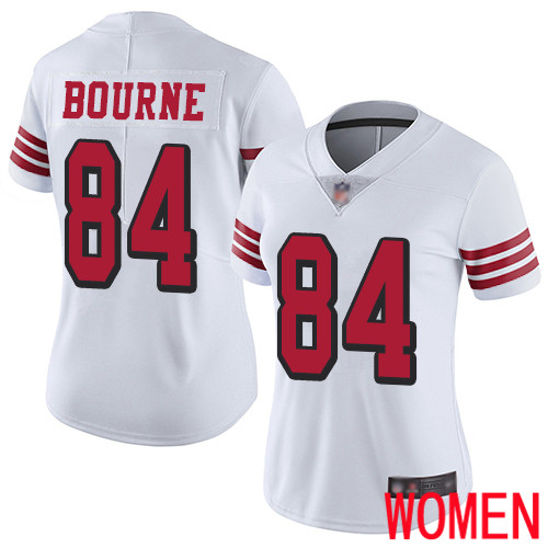 San Francisco 49ers Limited White Women Kendrick Bourne NFL Jersey #84 Rush Vapor Untouchable->san francisco 49ers->NFL Jersey